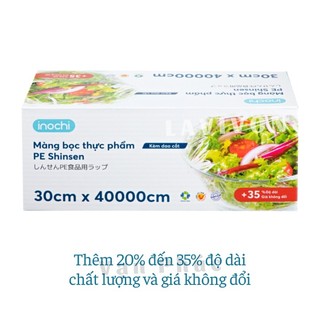 HỎA TỐC ĐÀ LẠT- Màng bọc thực phẩm PE inochi. Kèm dao cắt tiện dụng, Pe cao cấp k độc hại. màng thực phẩm nhiều size