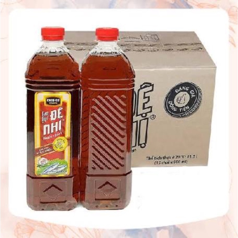 Thùng 15 chai nước mắm nam ngư đệ nhị 900ml