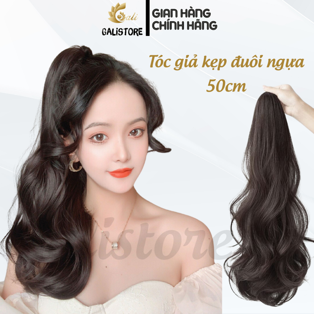 Tóc Giả Đuôi Ngựa Dài Xoăn Tự Nhiên Thời Trang Cho Nữ - Galistore
