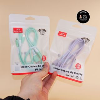 Dây cáp sạc 3 đầu L-M-C tiện lợi chính hãng Drapow CX04, giao màu ngẫu nhiên