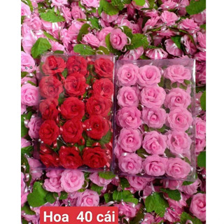 Bộ 40 Hoa Cài Áo Đám Cưới, Bông Cài Áo Vu Lan, sự kiện Giá Sỉ