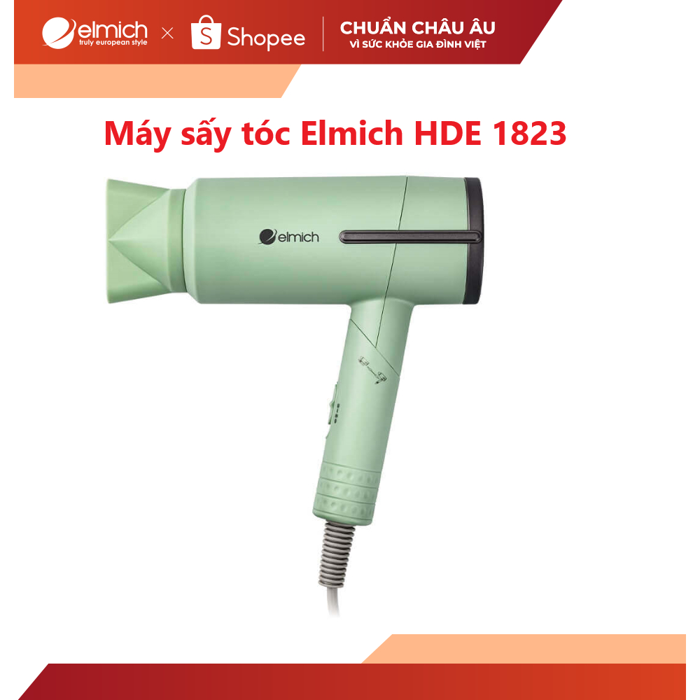 [Mã ELBSJBP03 giảm 12% đơn 500K] Máy sấy tóc Elmich HDE 1823
