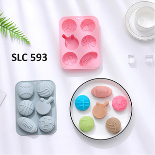 Khuôn silicon làm rau câu hình trái banh và bóng rổ