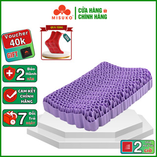 Gối cho người đau mỏi cổ vai gáy MISUKO MK-S108 [ BẢO HÀNH 24 THÁNG ], Gối cao su non công thái học cho mọi tư thế ngủ