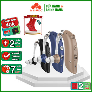 Tai nghe trợ thính không dây GOODMI GM-105E , Máy trợ thính đeo vành tai cho người già