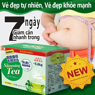 Sausando⭐Trà giảm cân 1 hộp 10 gó🍵Giảm cân lành mạnh🍀Giảm cân thảo dượ/Loại trừ độc tố cơ thể🍃Được làm từ trà tự nhiên.