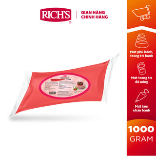 Mứt trang trí Rich's túi 1kg VỊ DÂU / CAM