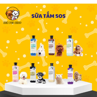 Sữa Tắm Cho Chó SOS 530ml Poodle Lông Trắng  Lông Tối Màu Sữa Tắm Chó Mèo - Ken Pet Shop