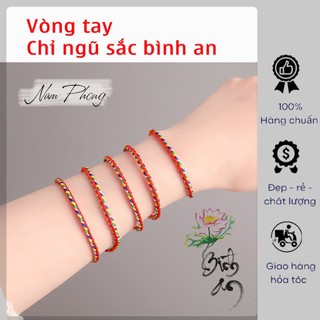 Vòng tay chỉ ngũ sắc bình an ,may mắn