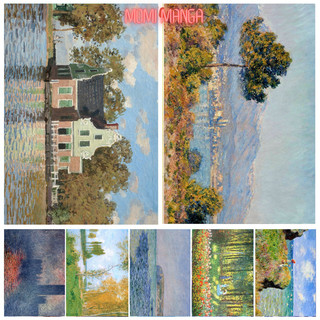 Poster in hình tác phẩm của họa sĩ claude monet trang trí phòng ms: 829