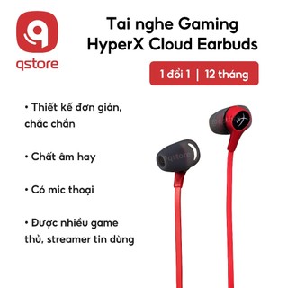 Tai nghe HyperX Cloud Earbuds, tai nghe gaming, chất âm sống động