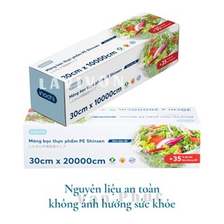 HỎA TỐC ĐÀ LẠT- Màng bọc thực phẩm PE inochi. Kèm dao cắt tiện dụng, Pe cao cấp k độc hại. màng thực phẩm nhiều size