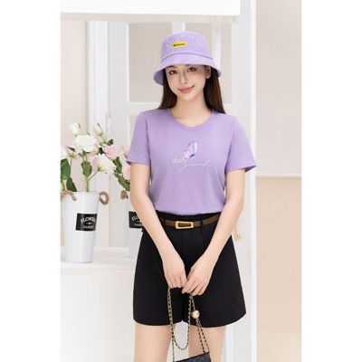 Áo phông nữ dáng vừa NA01 chất liệu thun 95% cotton Loza G0136