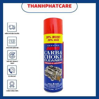 Chai Abro Carb & Choke Cleaner 400ml xịt súc bình xăng con