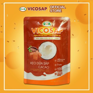 Kẹo Dừa Sáp Vicosap Vị Cacao Túi 100g