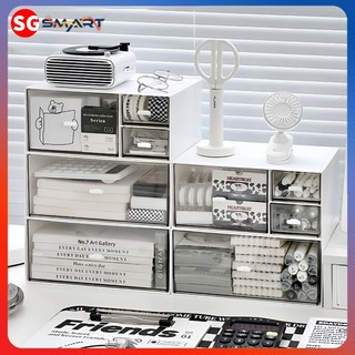  Tủ Đựng Đồ 2 Tầng Đa Năng Để Bàn - Hộp Đựng Đồ Mỹ Phẩm Đồ Trang Điểm Mini Decor Bàn Học Có Ngăn Kéo Xếp Chồng 