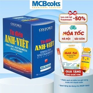 Sách - Từ Điển Anh Việt Phiên Bản Bìa Xanh Cứng - Giải Nghĩa Đầy Đủ Ví Dụ Phong Phú MCBooks