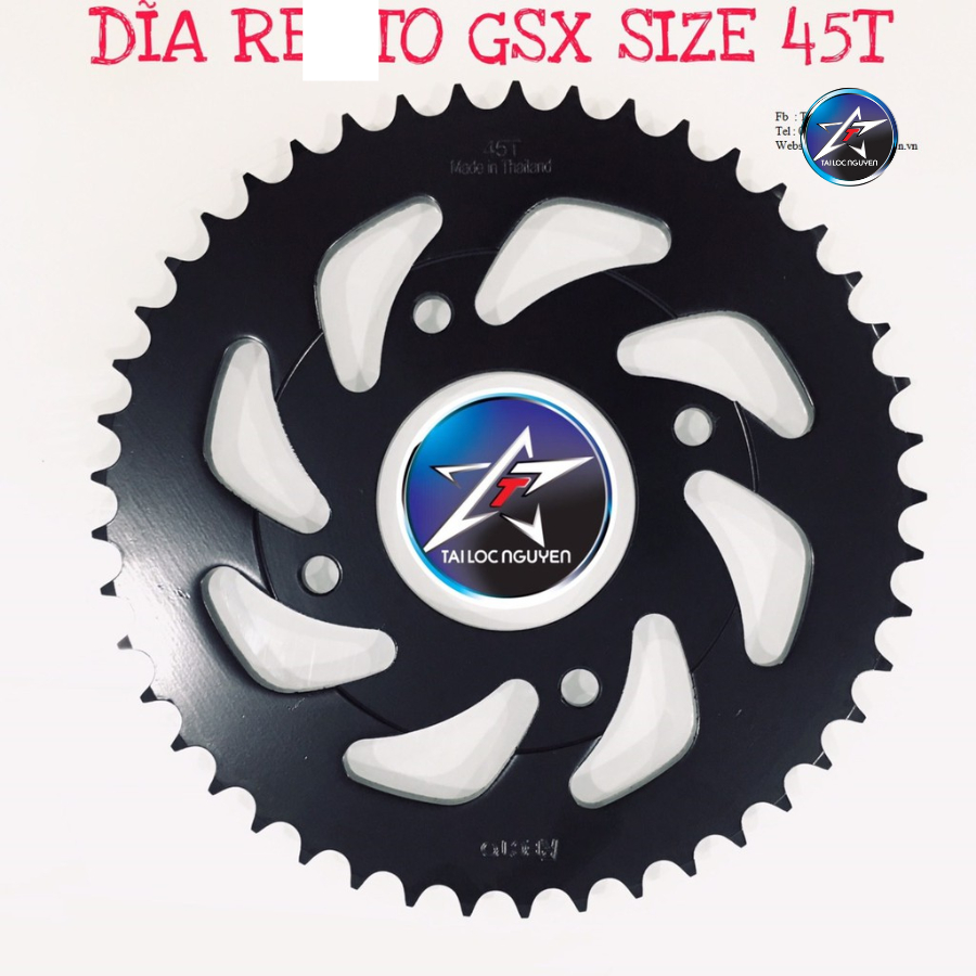 BỘ NSD SÊN DID 9LI hoặc 10LI VÀNG CHÍNH HÃNG+ DĨA RECTO THÁI 45T + NHÔNG RECTO 15 2 LỖ