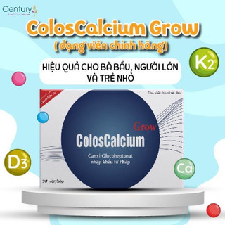 Canxi Zeambi - Coloscalcium Grow hữu cơ, hộp 90 viên