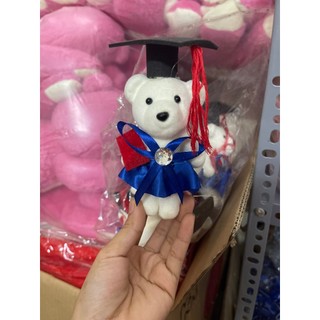 Gấu xốp, gấu xốp tốt nghiệp dùng để bó hoa và cắm hoa,12cm