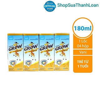 [HSD T3-2026] COMBO 4 LỐC 16 Hộp Sữa Bột Pha Sẵn Abbott Grow Gold 180ml.
