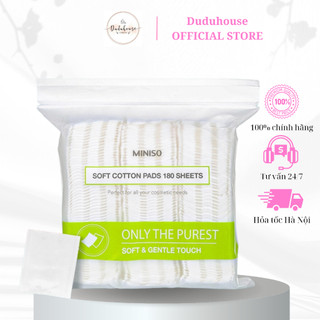 Bông Tẩy Trang Miniso Nhật Bản 180 Miếng Duduhouse