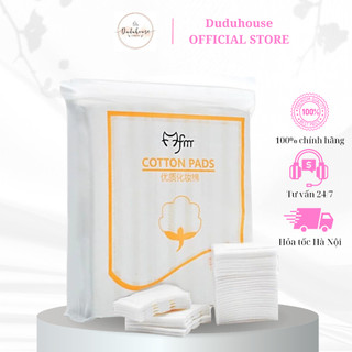 Bông tẩy trang cotton pads 3 lớp túi 222 miếng duduhouse
