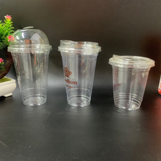 100 Ly nhựa PET UKP dày dặn dùng cho cà phê mang đi và trà hay đá xay,,,, size 360ml-480ml