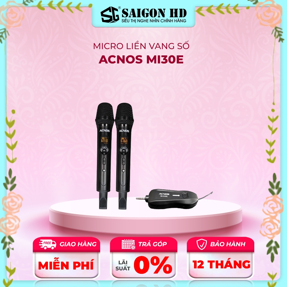 Micro liền vang số Acnos Mi30E - Hàng chính hãng