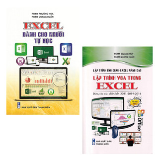Sách - combo excel dành cho người tự học + lập trình ứng dụng - excel nâng cao - lập trình vba trong excel - stk