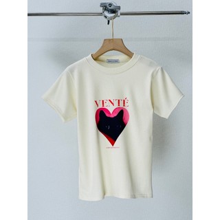 Áo thun cộc tay babytee in trái tim Vente Mat25 - phong cách basic
