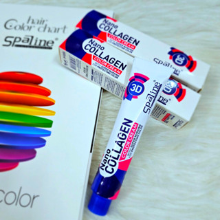  Thuốc Nhuộm Tóc Spaline Collagen  Trắng  100ml - Đủ Màu - KHÔNG Kèm Oxy Trợ Nhuộm 