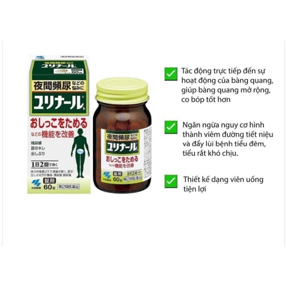 Viên uống giảm tiểu đêm, tiểu rắt Kobayashi Nhật Bản - Lọ 120 viên