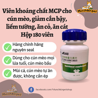 Khoáng chất cho chó mèo MCP, nguyên tố vi lượng cho chó mèo MCP