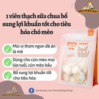 Pudding Thạch Sữa Dê Cho Chó Mèo Bổ Sung Canxi lợi khuẩn cho cún mèo