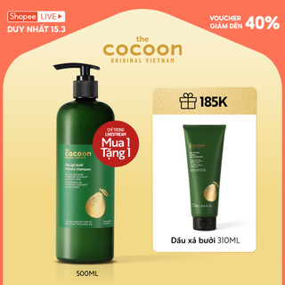 Dầu gội bưởi Cocoon 500ml Tặng dầu xả bưởi 310ml