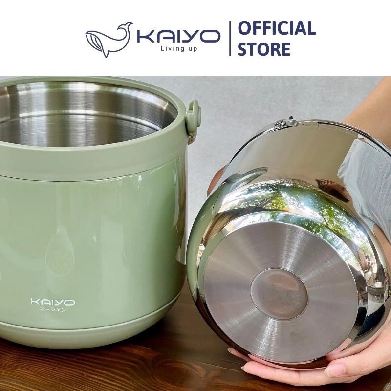 Nồi ủ chân không Kaiyo, nồi ủ Nhật,nồi nấu chậm ruột nồi inox 304 - Hàng chính hãng