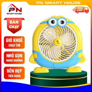 Quạt điện mini để bàn hình thú, Quạt để bàn văn phòng dùng điện 220v
