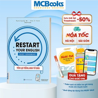 Sách - Restart Your English (Basic Grammar) - Yêu Lại Tiếng Anh Từ Đầu - Học Kèm App Online