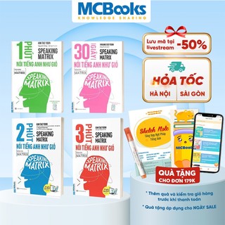 Sách - Combo Speaking Matrix - Nói Tiếng Anh Như Gió - Học Kèm Học Online