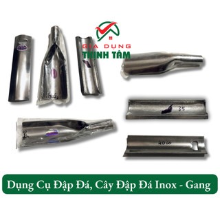 Dụng cụ đập đá, cây đập đá inox - gang