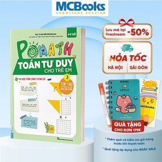 Sách - POMath -Toán tư duy cho trẻ em tập 3 - MCBooks
