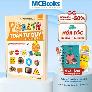Sách - Pomath - Toán tư duy cho trẻ em - Tập 4 - TKBooks