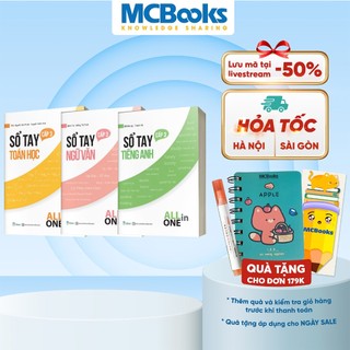 Sách - Combo sổ tay kiến thức all in one Môn Toán Văn Anh