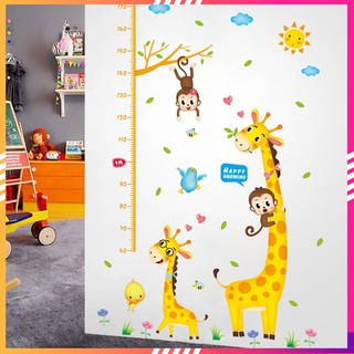 Decal dán tường thước động vật cho bé mẫu mới AY9233