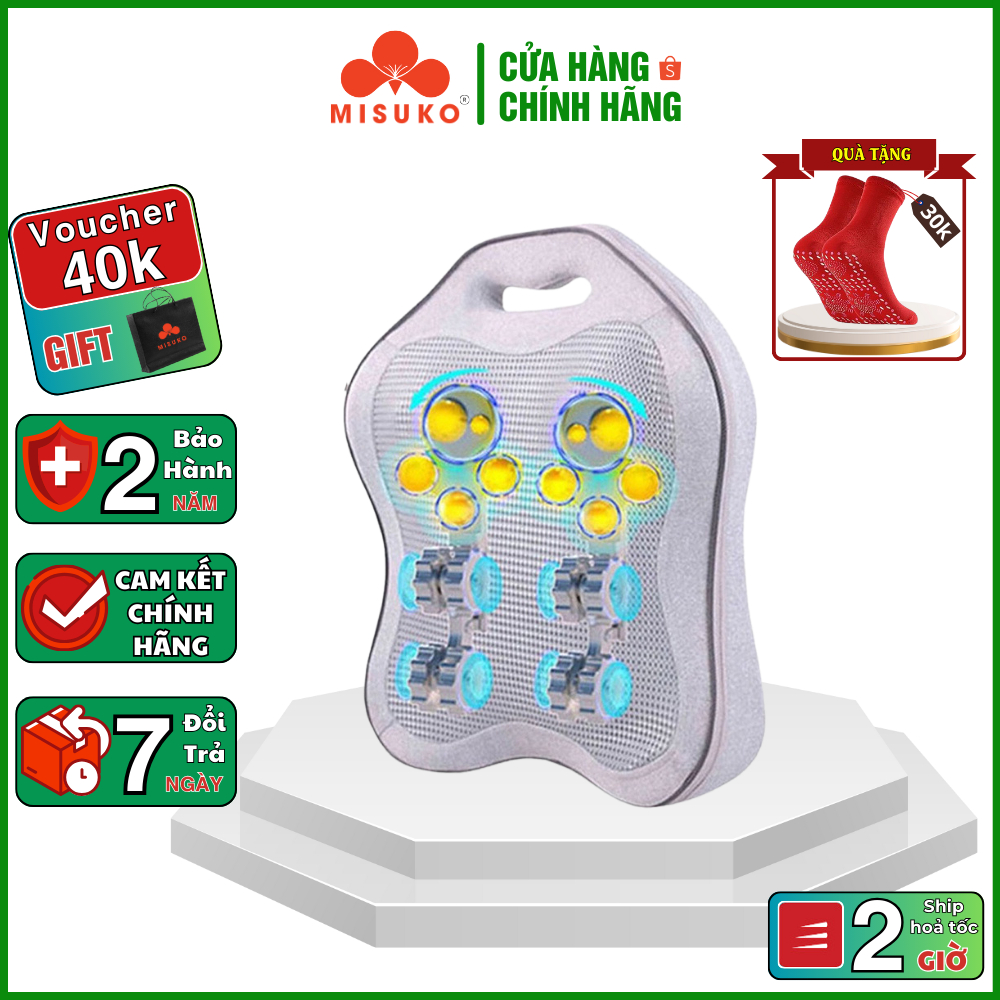 Máy massage lưng cổ vai gáy 4D MISUKO LA-96 ( BẢO HÀNH 24 THÁNG ), Máy mát xa thắt lưng, cột sống giảm đau mỏi