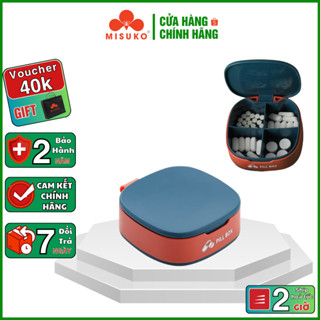 Hộp đựng thuốc mini MISUKO PILL BOX chia ngăn riêng biệt chất liệu sử dụng trong y tế an toàn, kích thước nhỏ gọn