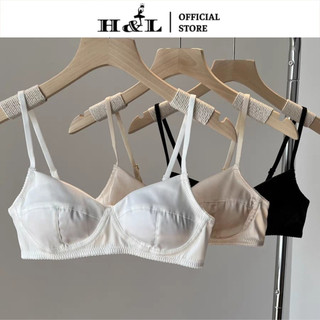 Áo ngực nữ lụa satin cao cấp mềm mịn, áo 2 dây mảnh kèm mút mỏng nhẹ nhàng quyến rũ HLBOUTIQUE A754