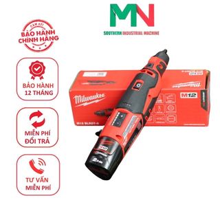Máy cắt, mài khuôn đa năng dùng pin 12v milwaukee m12 blrot-0 - chính hãng
