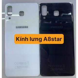 Kính lưng zin điện thoại sam sung a8 star có keo dán sẵn